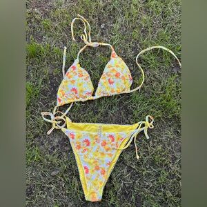 Amazon Yellow Floral Bikini